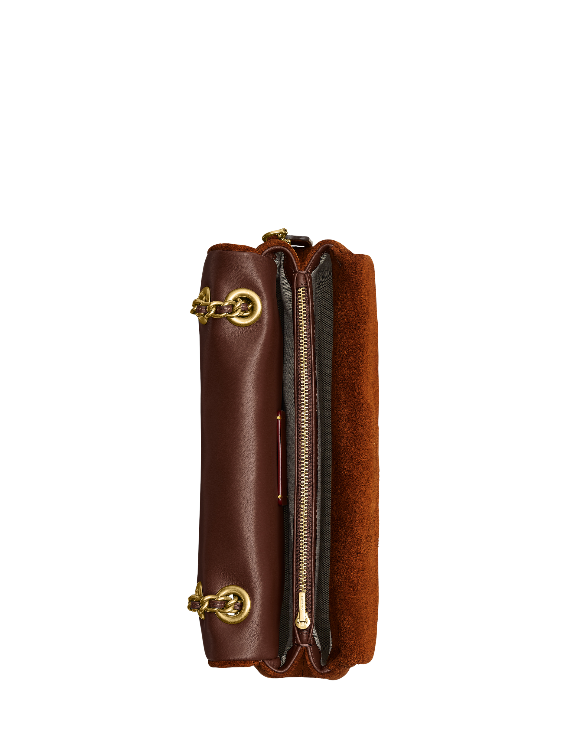 Product image 4 of 4, which shows Coach Tabby 26 Quilted Suede Shoulder Bag, Brown