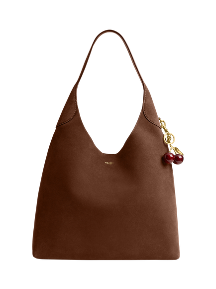 Coach Brooklyn Suede Hobo 39 Bag, Brown, Brown