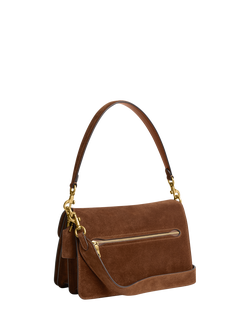Coach Chain Tabby Suede Multiway Shoulder Bag, Brown - view 2, Brown