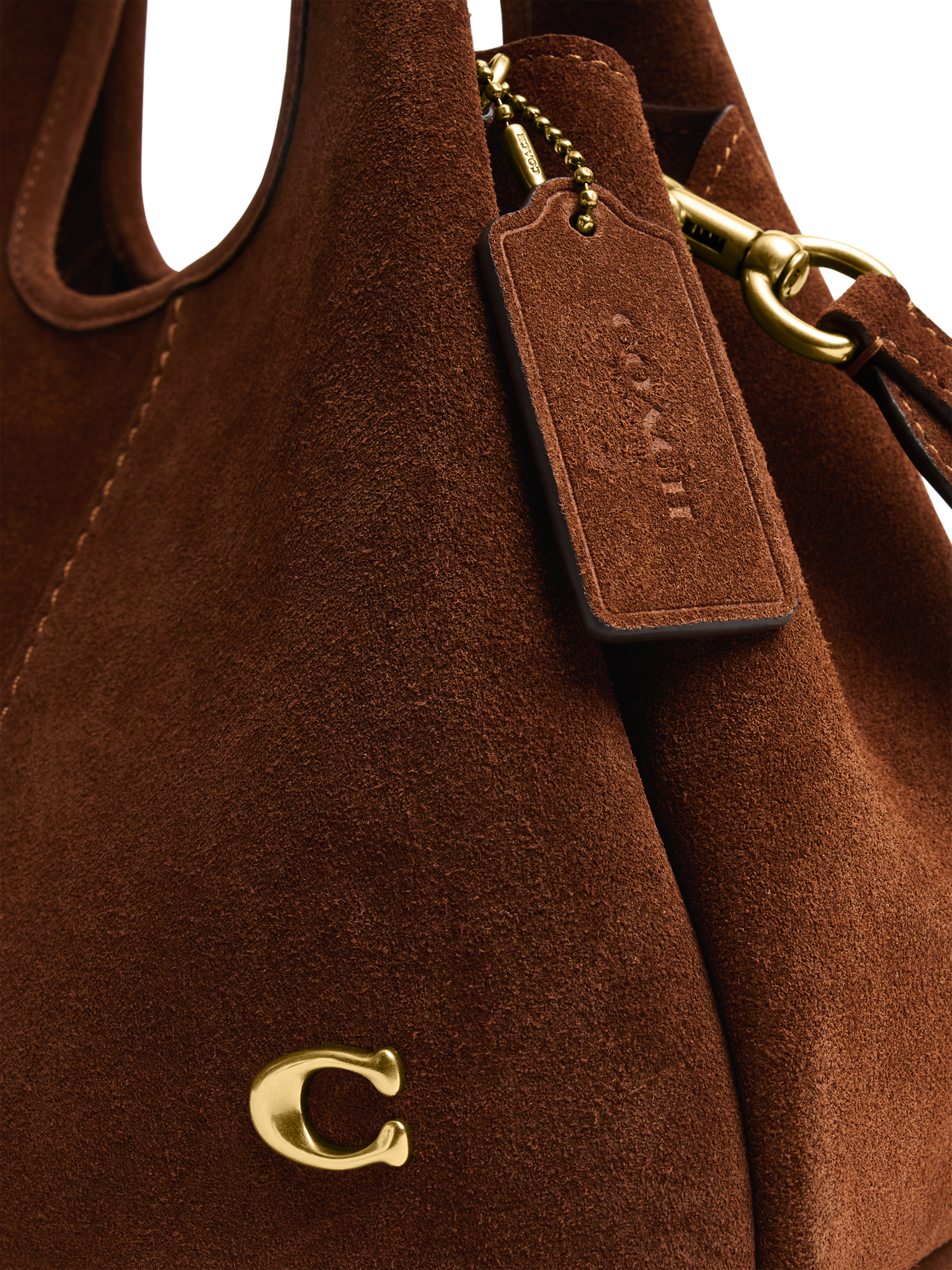 Coach Lana Suede 23 Shoulder Bag, Brown