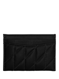 Coach Leather Quilted Card Case, Black