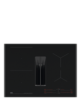 AEG TCH74B01FZ 70cm SaphirMatt® Induction Extractor Hob, Matt Black