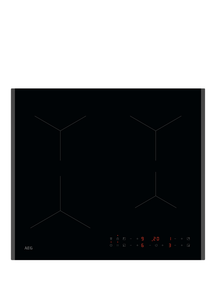 AEG TN64IA04FB 60cm Induction Hob, Black, Black