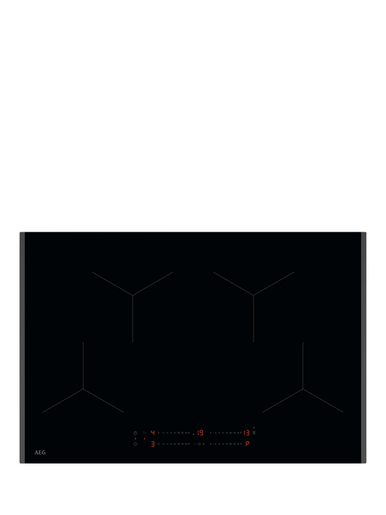 AEG TO84IA00FB 80cm Induction Hob, Black