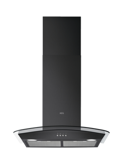 AEG DTX3640B 60cm Chimney Cooker Hood, Black