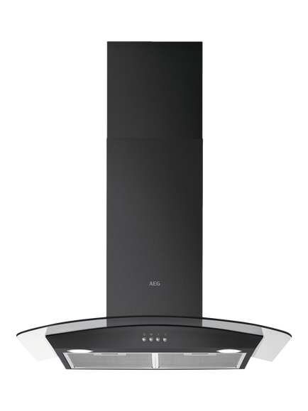 AEG DTX3840B Chimney Cooker Hood, Black