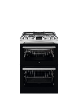AEG CGX6130ACM Freestanding Gas Cooker, Stainless Steel, Stainless Steel