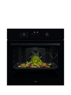 AEG OS6AB50AK Built In Electric Single Oven, Black - view 2, Black