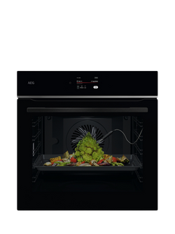 AEG TE7PB731AB Built In Electric Single Oven, Black, Black