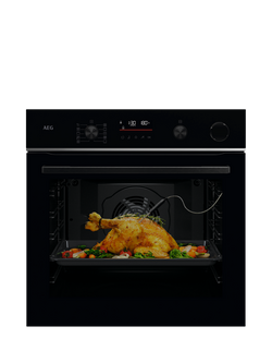 AEG TR6PB521SB Built-In Electric Self Cleaning Single Oven, Black - view 2, Black
