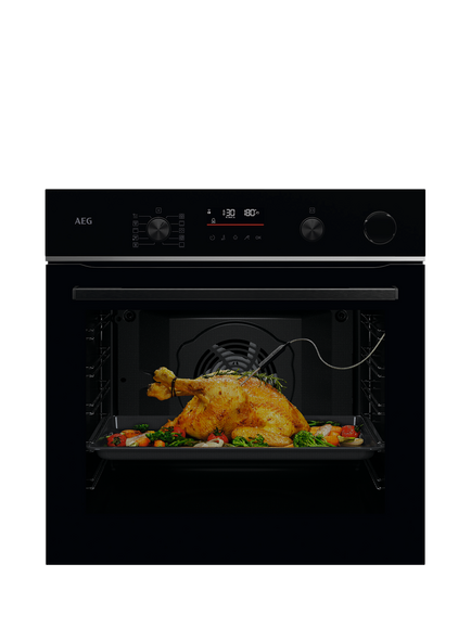 AEG TR6PB521SB Built-In Electric Self Cleaning Single Oven, Black - view 2, Black