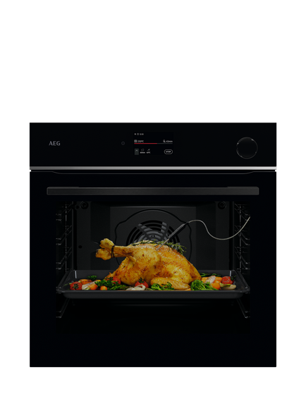 AEG TR7PB731SB Built-In Electric Self Cleaning Single Oven, Black, Black