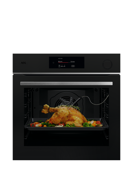 AEG TR7PB731ST Built In Electric Single Oven, Matt Black, Matt Black