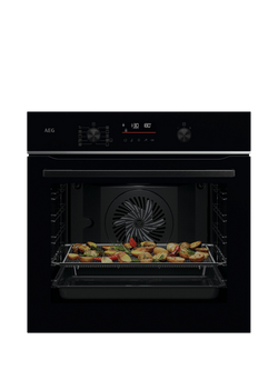AEG TS6PB521AB Built In Electric Single Oven, Black, Black