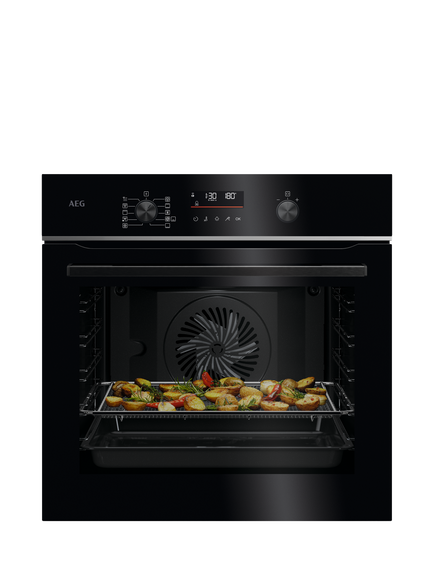 AEG TS6PB521AB Built In Electric Single Oven, Black, Black