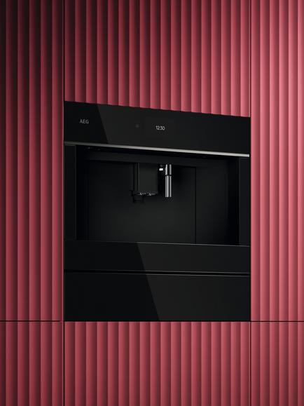 AEG TC8NK7B Built In Coffee Machine, Black - view 2, Black