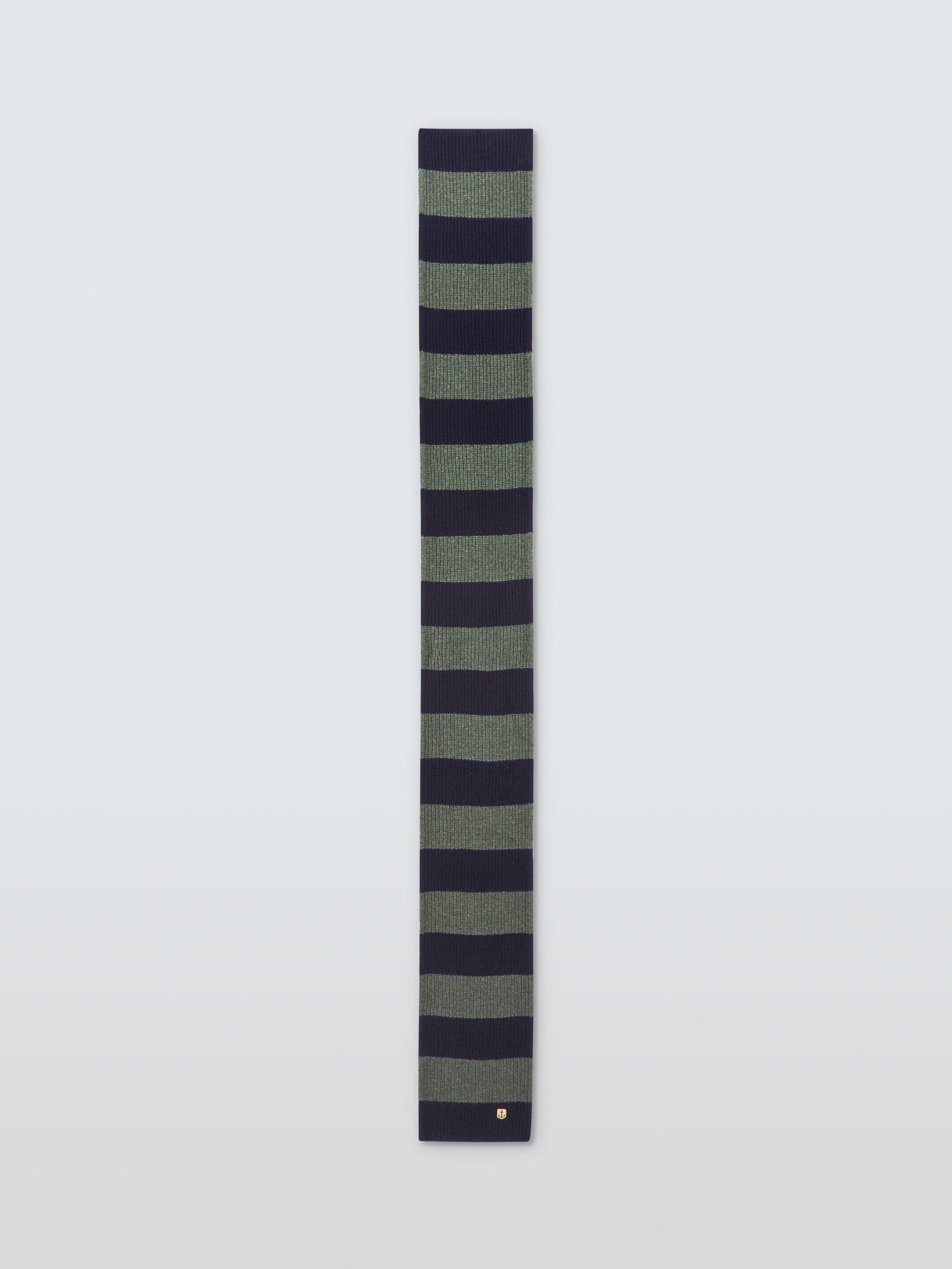 Product image 4 of 5, which shows Armor Lux Striped Wool Scarf, Navire