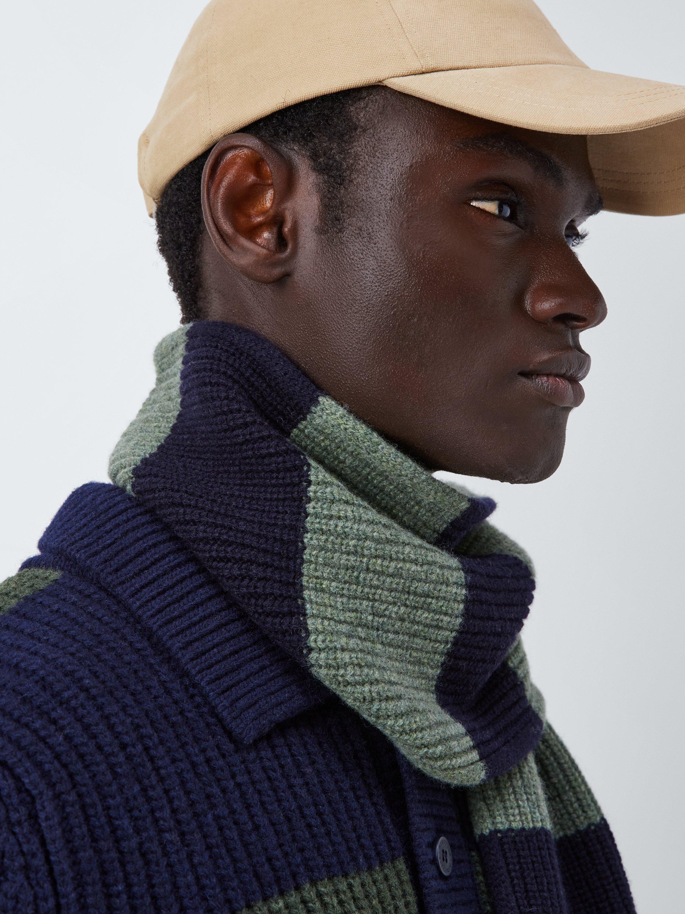 Product image 5 of 5, which shows Armor Lux Striped Wool Scarf, Navire