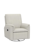 Pottery Barn Kids Dream Swivel Manual Glider and Recliner, Basketweave Dove