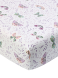 Pottery Barn Kids Margot Fitted Cot Sheet, Lavender
