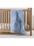 Pottery Barn Kids Baby Space Cotton Quilted Bedspread, Chambray