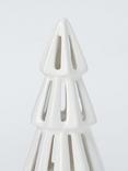John Lewis Ancient Wonders LED Stoneware Christmas Tree, 27cm, White
