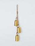 John Lewis Metal Bells Trio Hanging Decoration, Brass