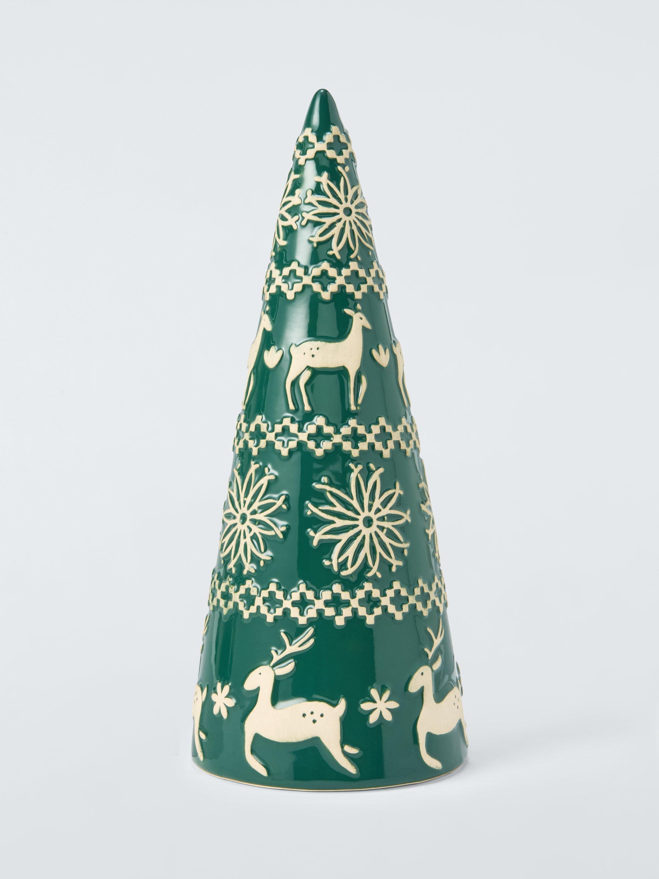 John Lewis Stoneware Tree, H30cm, Green