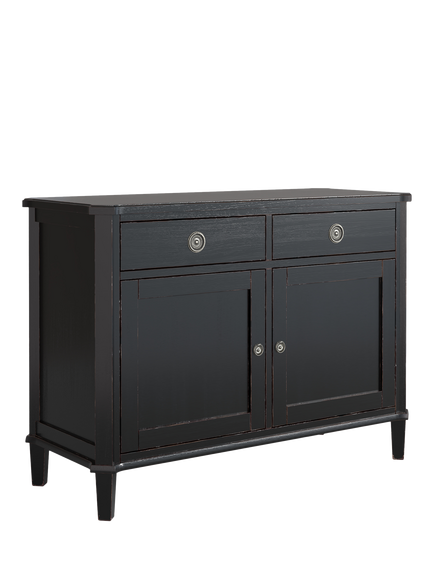 Laura Ashley Henshaw 2 Door, 2 Drawer Sideboard, Black, Black