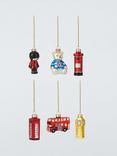 John Lewis London Icons Glass Baubles, Box of 6
