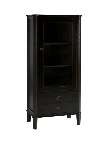 Laura Ashley Henshaw 1 Door, 2 Drawer Display Unit, Black, Black