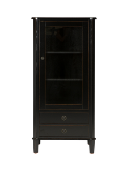 Laura Ashley Henshaw 1 Door, 2 Drawer Display Unit, Black - view 2, Black