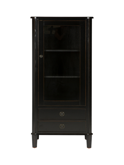 Laura Ashley Henshaw 1 Door, 2 Drawer Display Unit, Black - view 2, Black