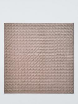 John Lewis Cotton Velvet Quilted Bedspread - view 2, Rosa