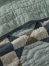 John Lewis Diamond Patchwork Quilt, Sage