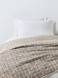 John Lewis Marigold Quilted Bedspread, Grey Mid