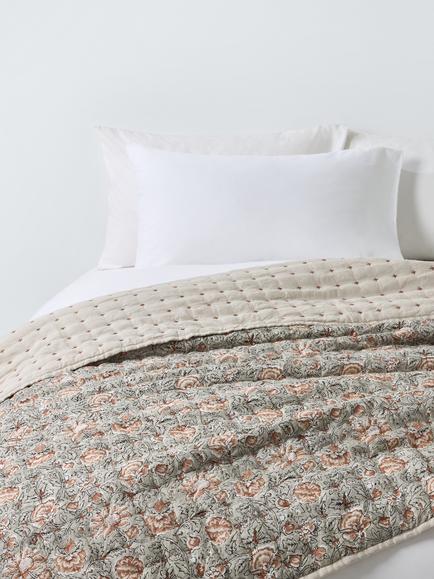 John Lewis Marigold Quilt, Grey Mid, Grey Mid