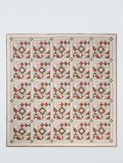 John Lewis Patchwork Quilted Cotton Blend Bedspread, Avocado - view 2, Avocado