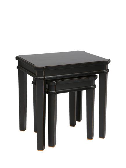 Laura Ashley Henshaw Nest of 2 Tables, Black, Black