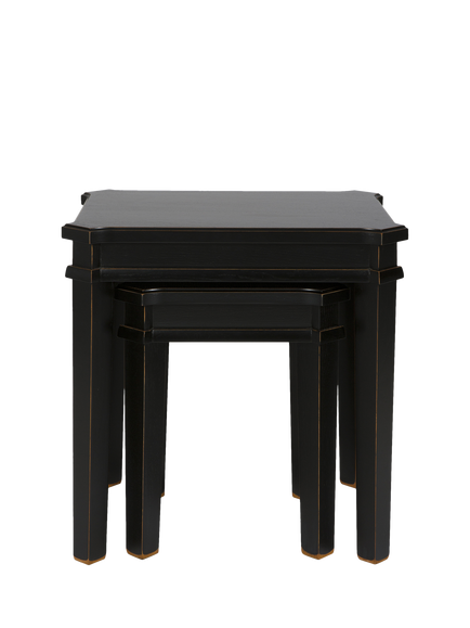 Laura Ashley Henshaw Nest of 2 Tables, Black - view 2, Black