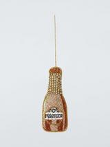 John Lewis Enchanting Tales Beaded Prosecco Bottle Tree Decoration