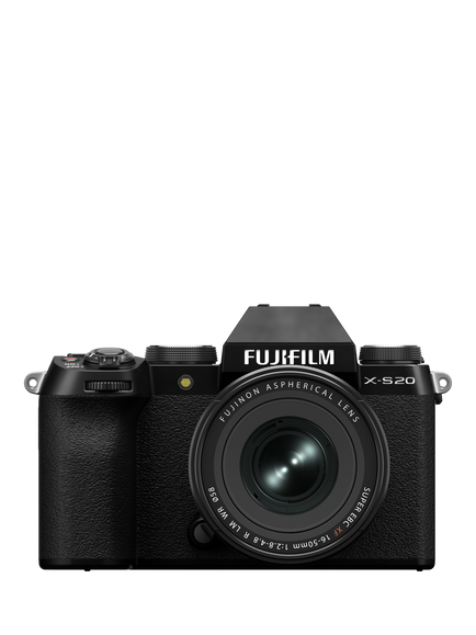 Fujifilm X-S20 Compact System Camera with XF 16-50mm Lens, 6K/4K Ultra HD, 26.1MP, Wi-Fi, Bluetooth, OLED EVF, 3” Vari-angle LCD Touch Screen, Black, Black