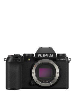 Fujifilm X-S20 Compact System Camera, 6K/4K Ultra HD, 26.1MP, Wi-Fi, Bluetooth, OLED EVF, 3” Vari-angle LCD Touch Screen, Body Only, Black, Black