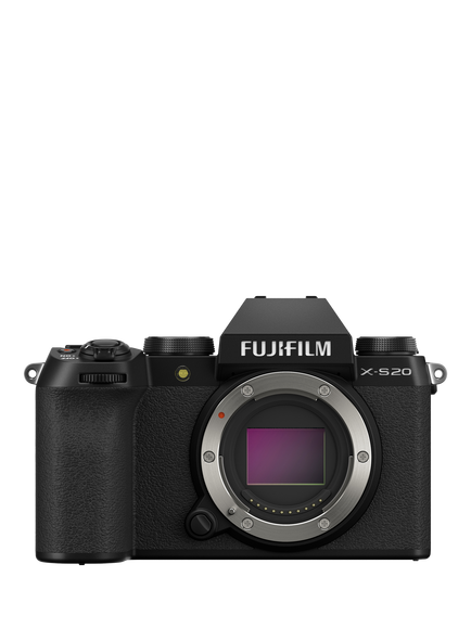 Fujifilm X-S20 Compact System Camera, 6K/4K Ultra HD, 26.1MP, Wi-Fi, Bluetooth, OLED EVF, 3” Vari-angle LCD Touch Screen, Body Only, Black, Black
