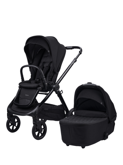 BabaBing! Raffi 2.0 Pushchair & Accessories with i-Size Hera Verto Spin Car Seat & ISOfix Car Seat Base Bundle, 16 Piece, Black - view 2, Black