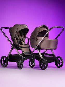 BabaBing! Raffi 2.0 Pushchair & Accessories with i-Size Hera Verto Spin Car Seat & ISOfix Car Seat Base Bundle, 12 Piece - view 2, Mink