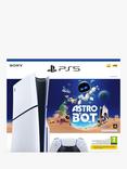 PlayStation 5 (Model Group - Slim) Console with DualSense Controller, White and Astro Bot Bundle