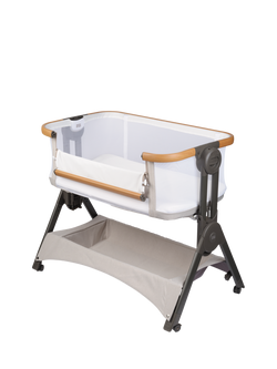 BabaBing! Bedside and Travel Crib, Beige/White - view 2, Beige/White
