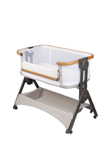 BabaBing! Bedside and Travel Crib, Beige/White - view 2, Beige/White
