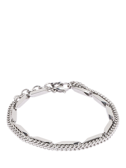 COEUR DE LION Twisted Layers Bracelet, Silver